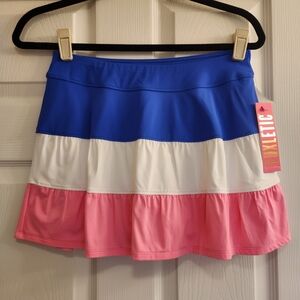 Lilly Pulitzer Blue, White, and Pink Peachy Skort Small